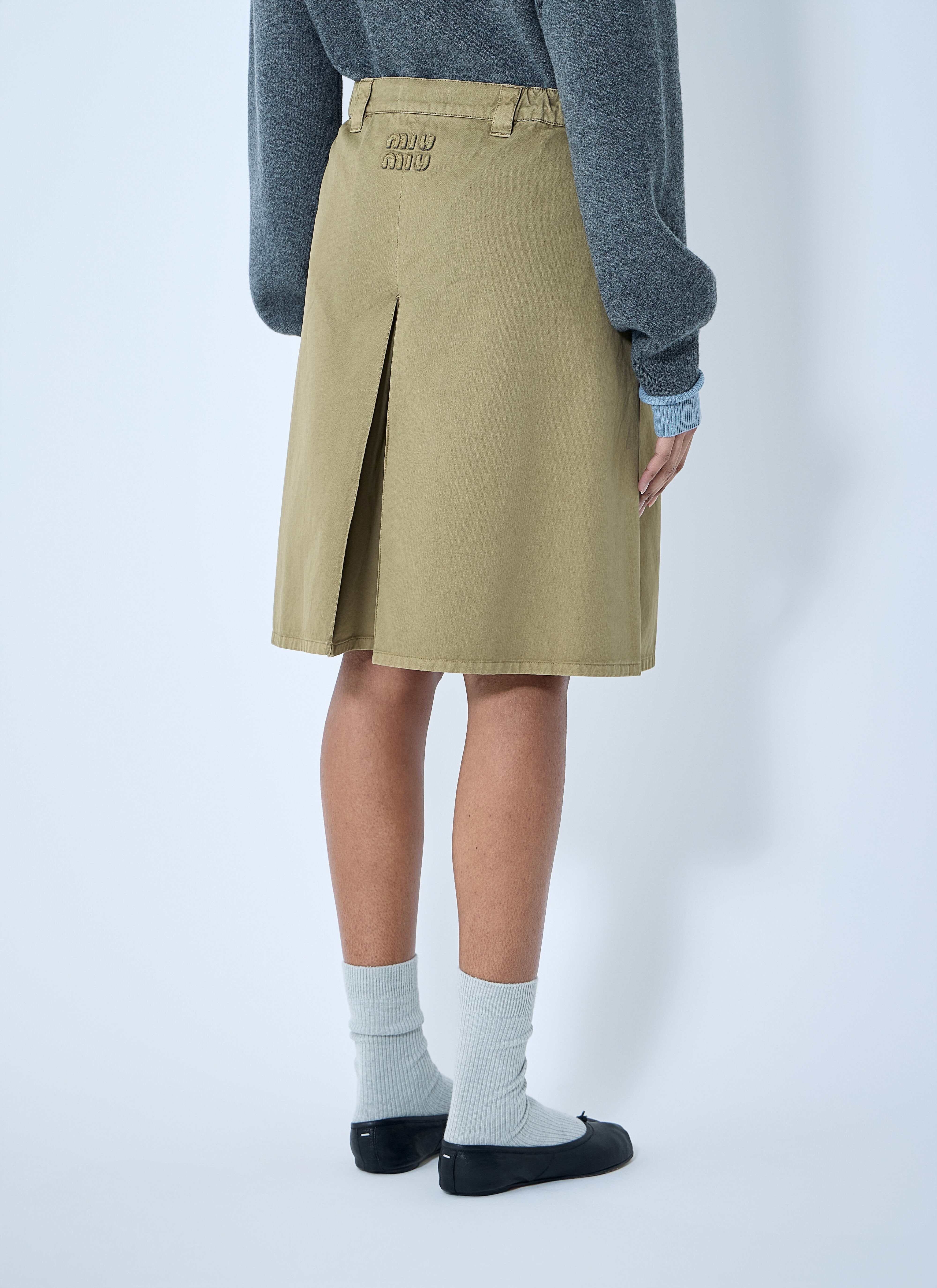 Garment-Dyed Skirt - 4