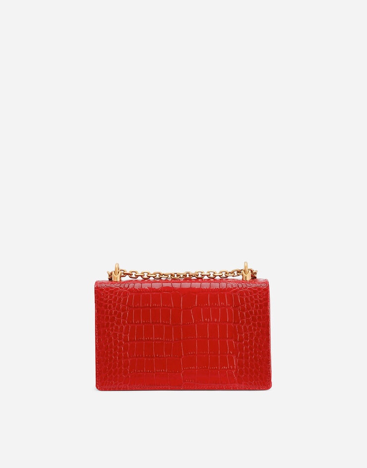 Crocodile-print calfskin DG Girls bag - 4