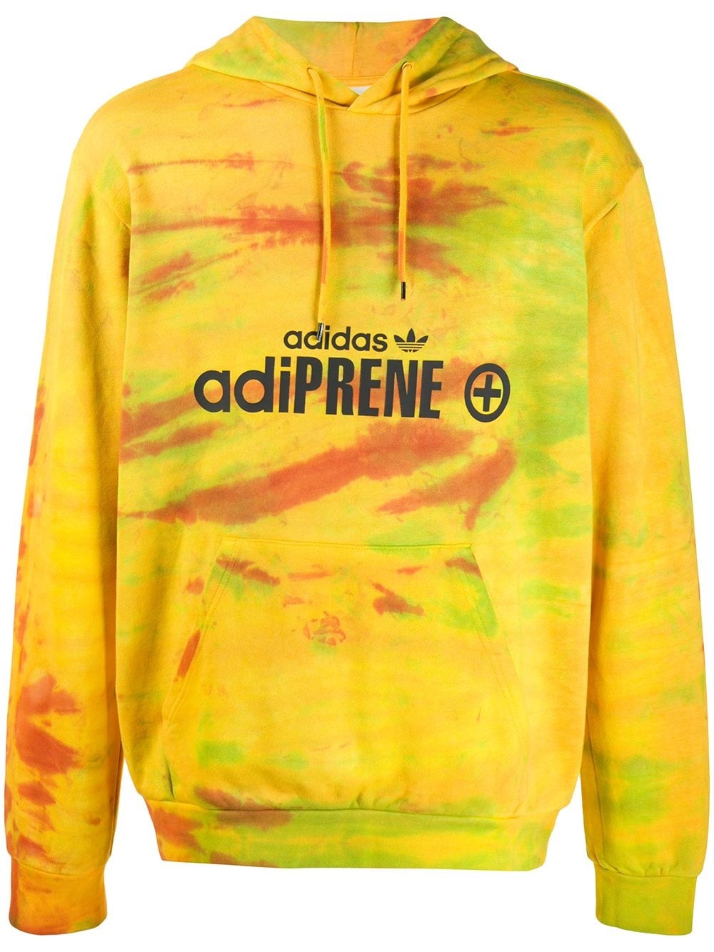 Adiprene tie-dye print hoodie - 1