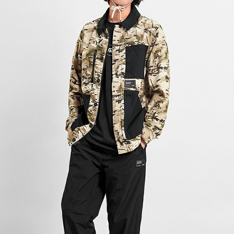 Men's Vans Work Weird Colorblock Big Pocket lapel Jacket Camouflage VN0A4MLJW09 - 3