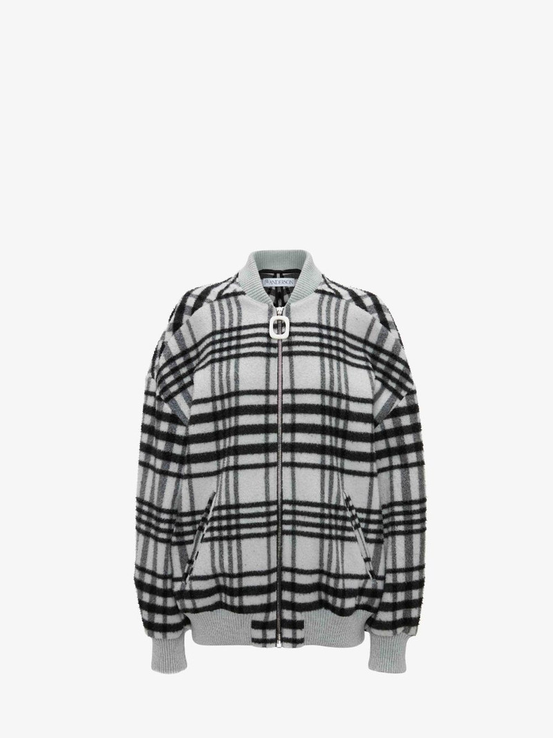 CHECK BOMBER JACKET 1