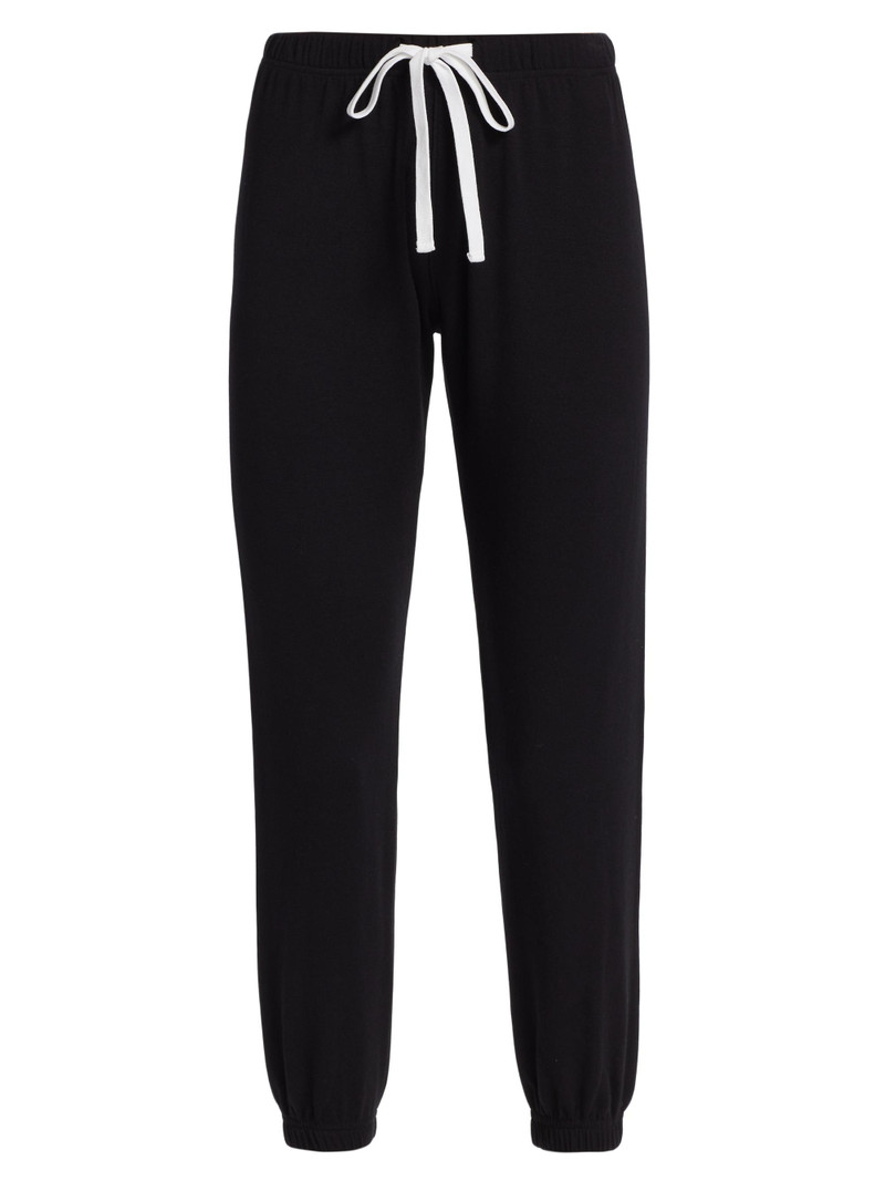 Women's Sonja Fleece Drawstring Joggers - Black 1
