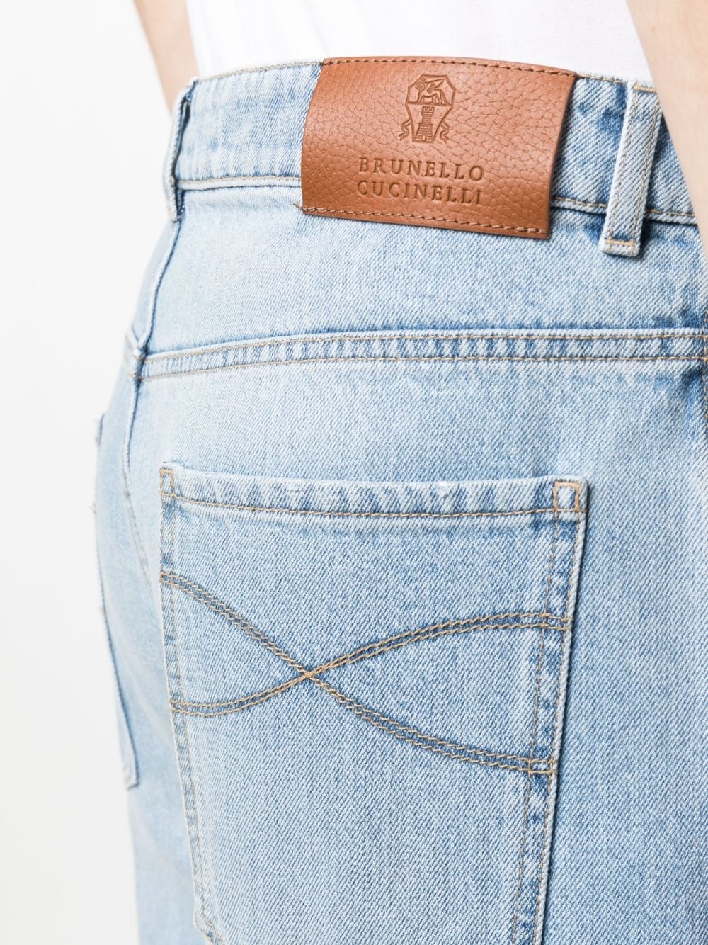 straight-leg denim jeans - 5