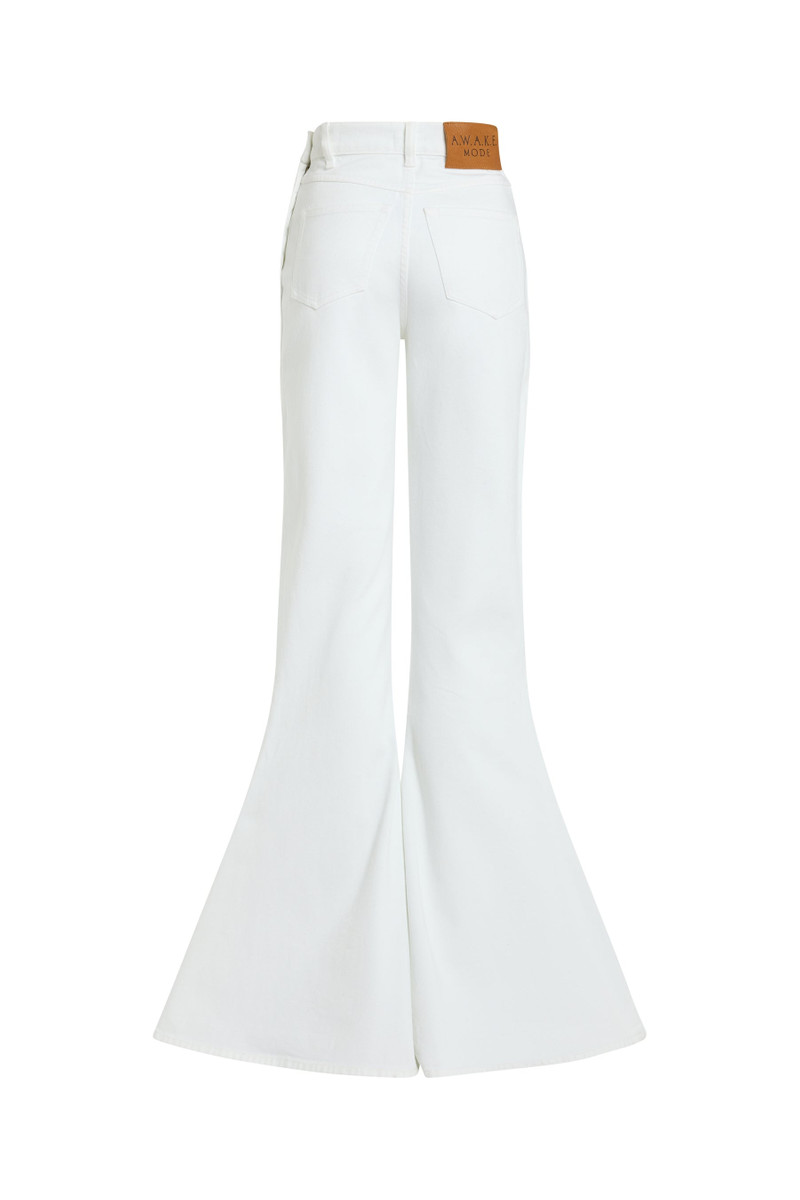 FLARED MIRROR JEANS WHITE 8