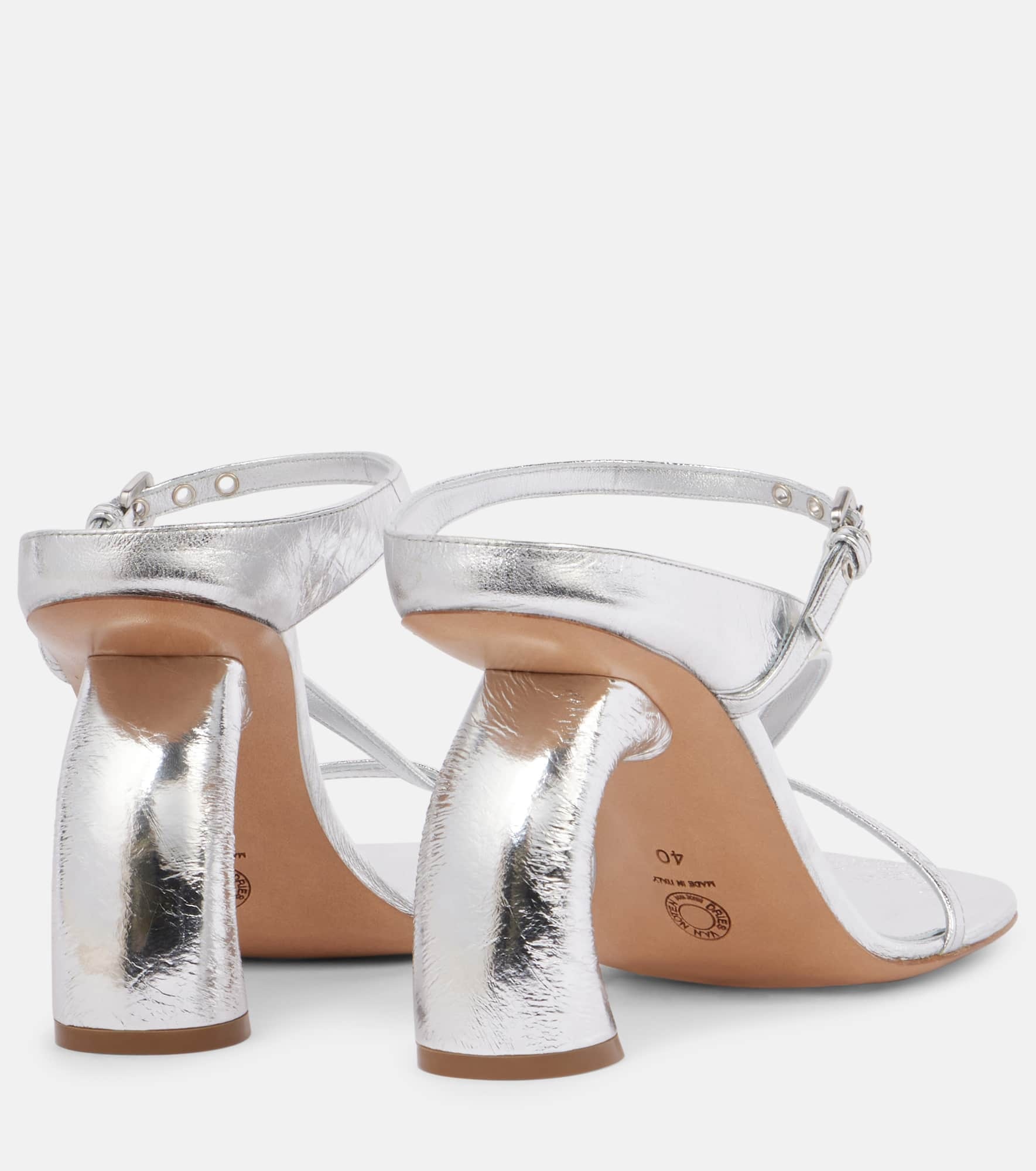 Metallic patent leather mules - 2
