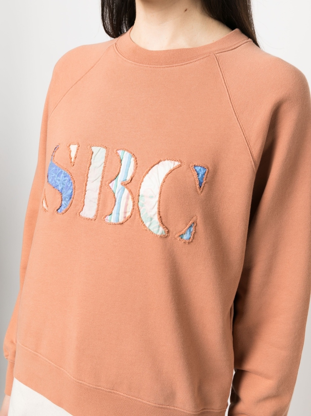 cut-out logo cotton sweatshirt - 5