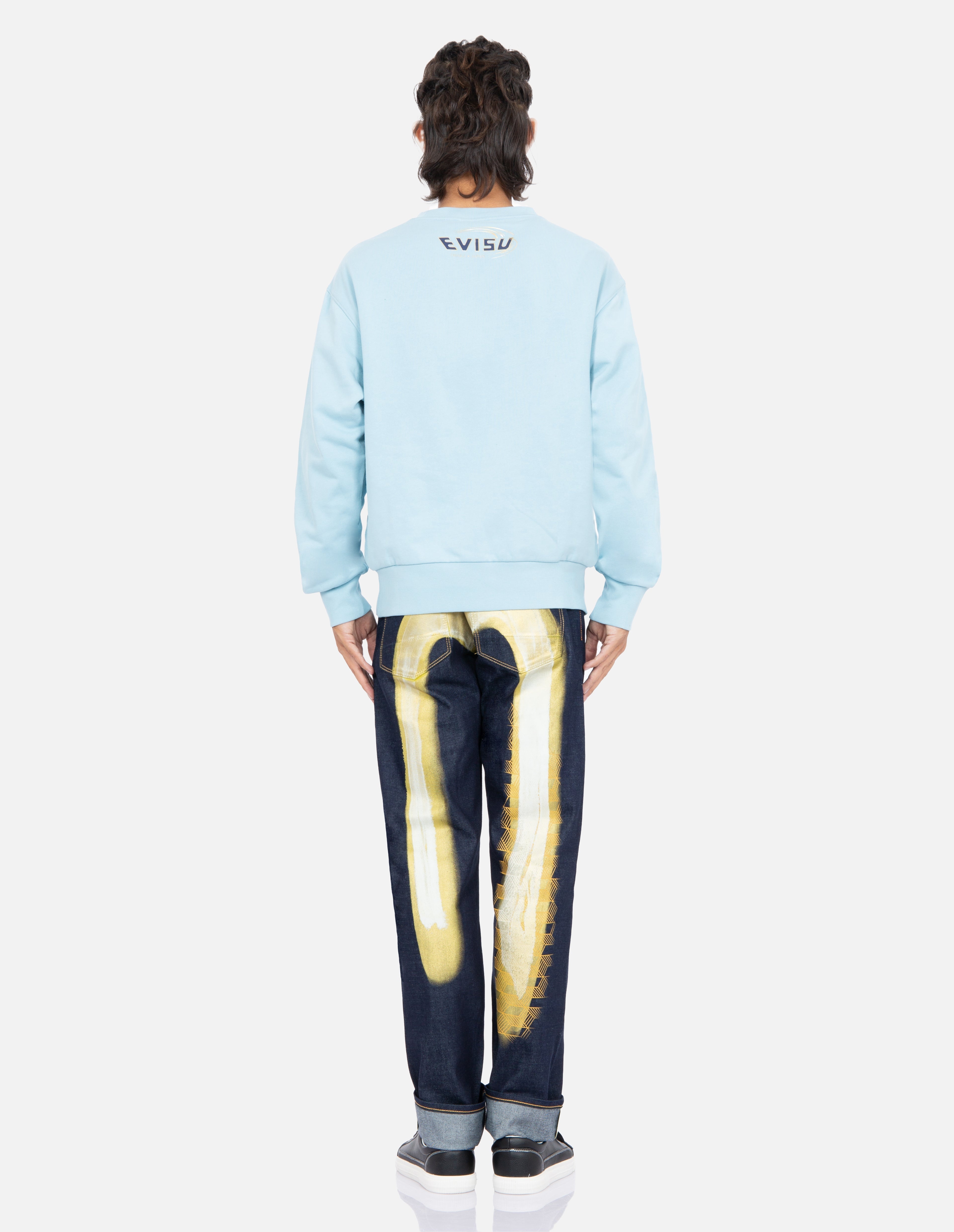 Japanese-pattern Seagull Print Sweatshirt - 6