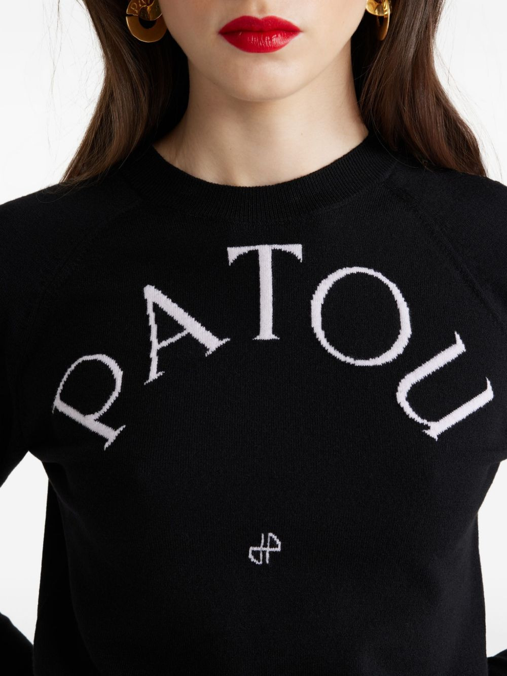 logo-embroidered wool sweater - 5
