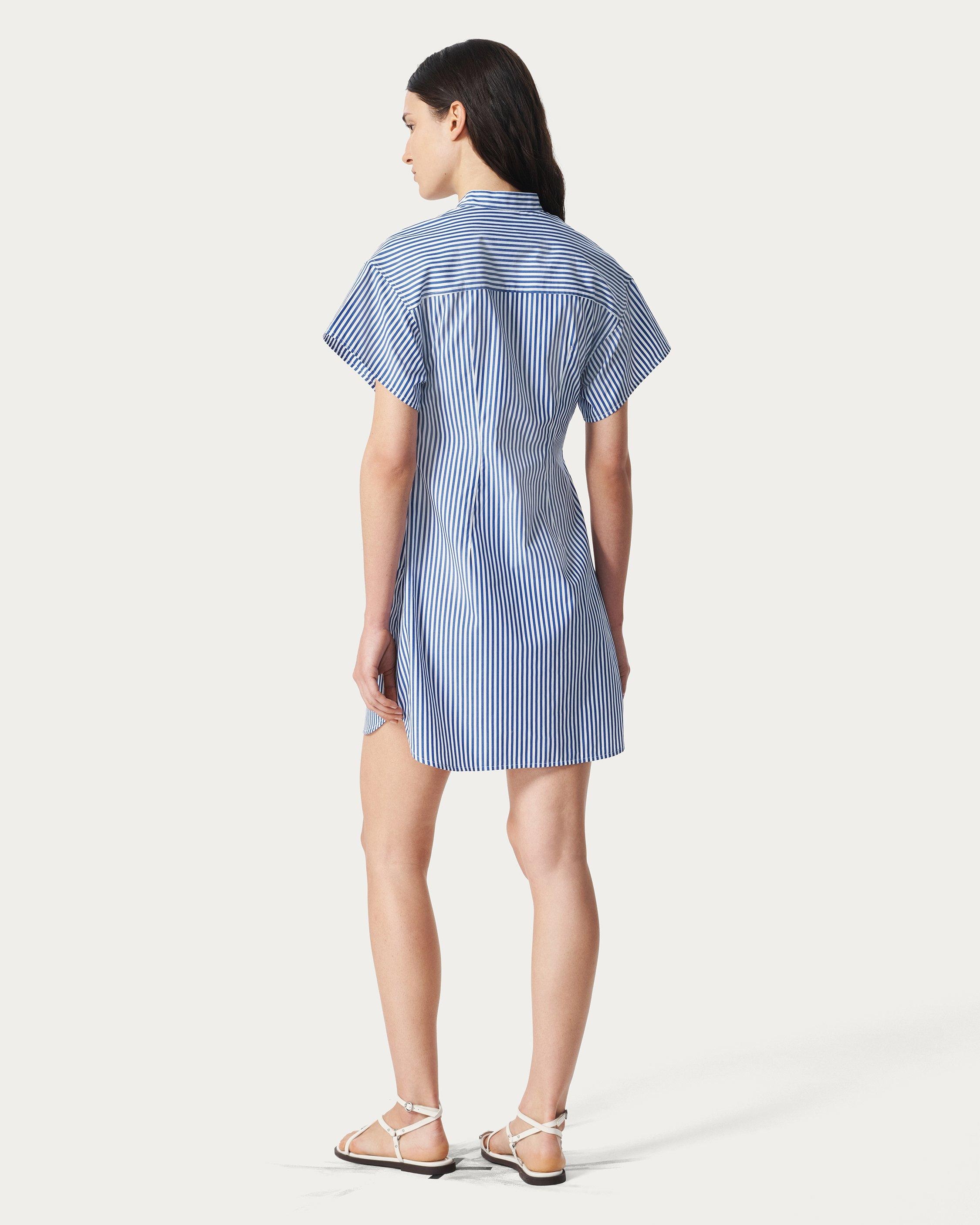 Gretchen Striped Shirt Dress - 6