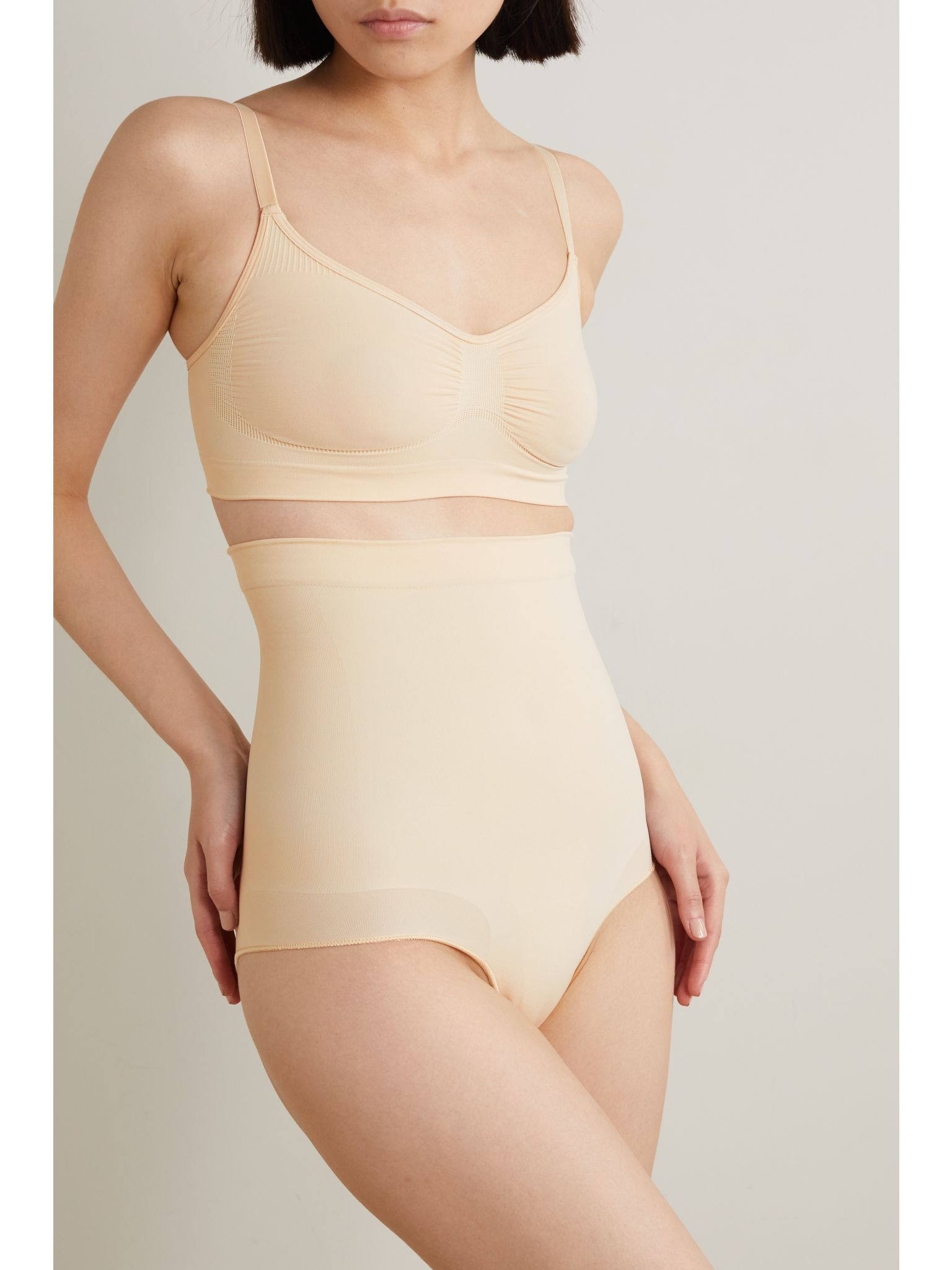 Seamless Sculpt High Waist Brief - Sand Beige - 2