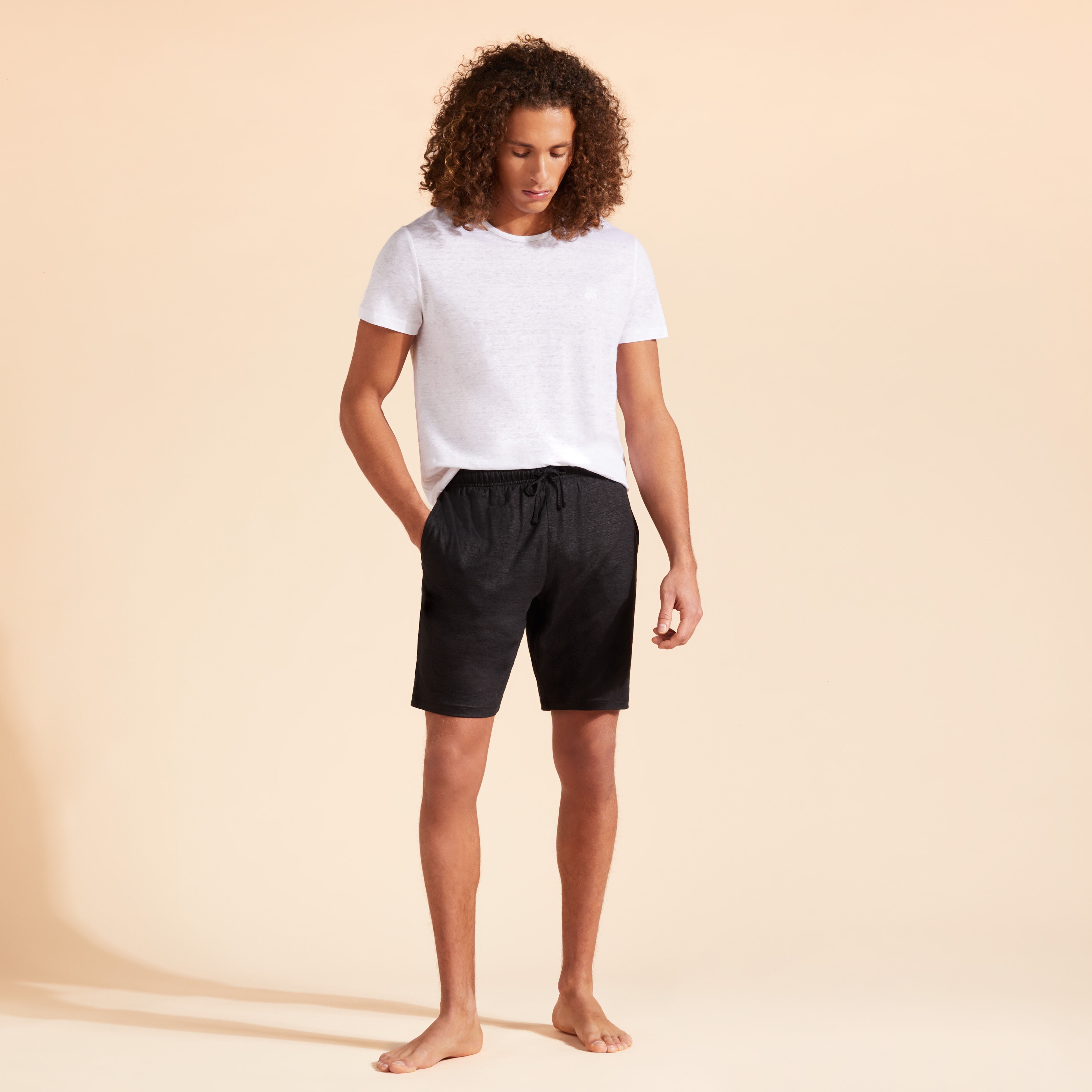 Unisex Linen Jersey T-Shirt Solid - 5