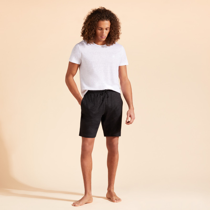 Unisex Linen Jersey T-Shirt Solid 5