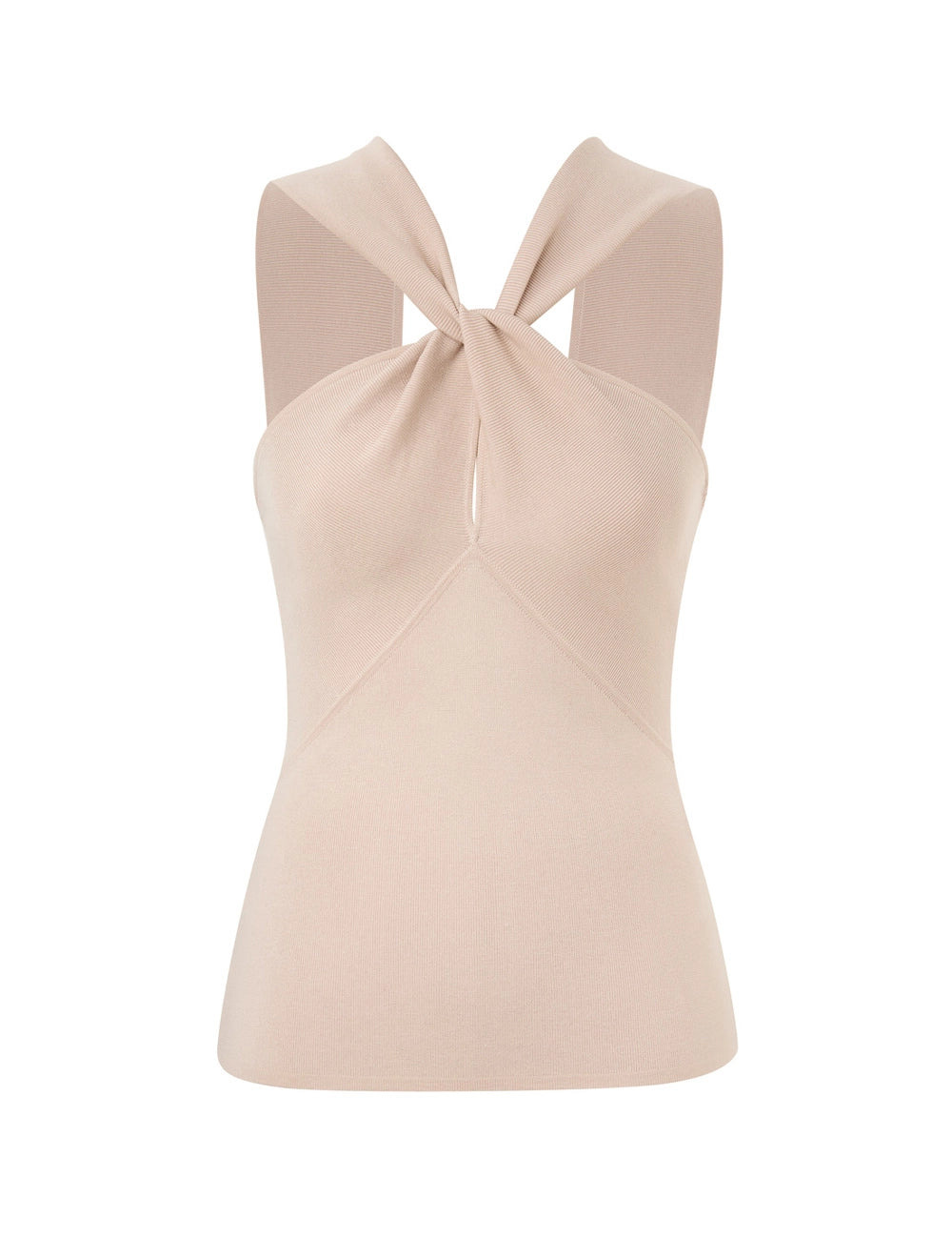 Crush Halter Neck Top Cream - 1