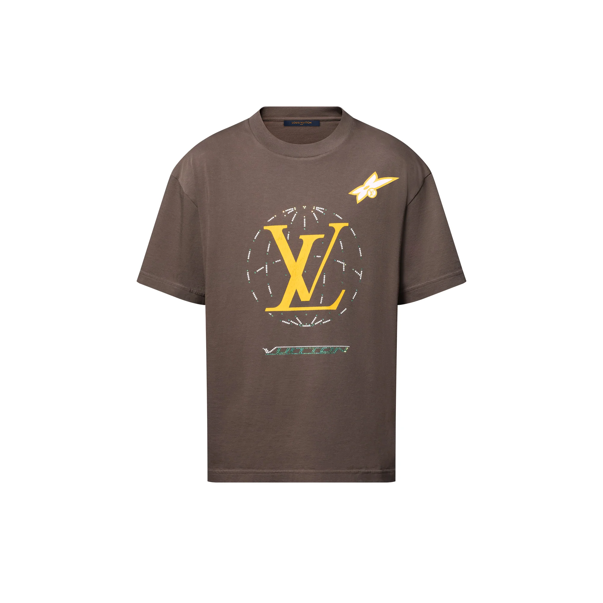 Washed Embellished Cotton T-Shirt - 1