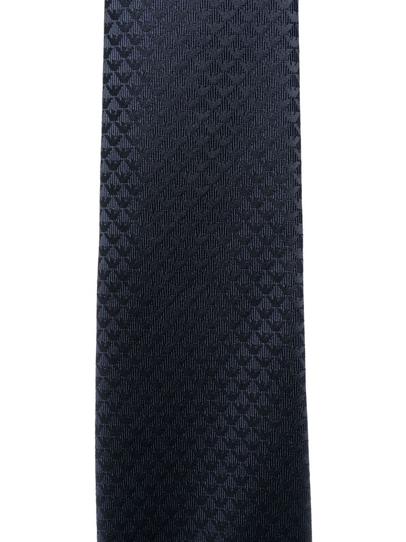 EMPORIO ARMANI monogram silk tie outlook