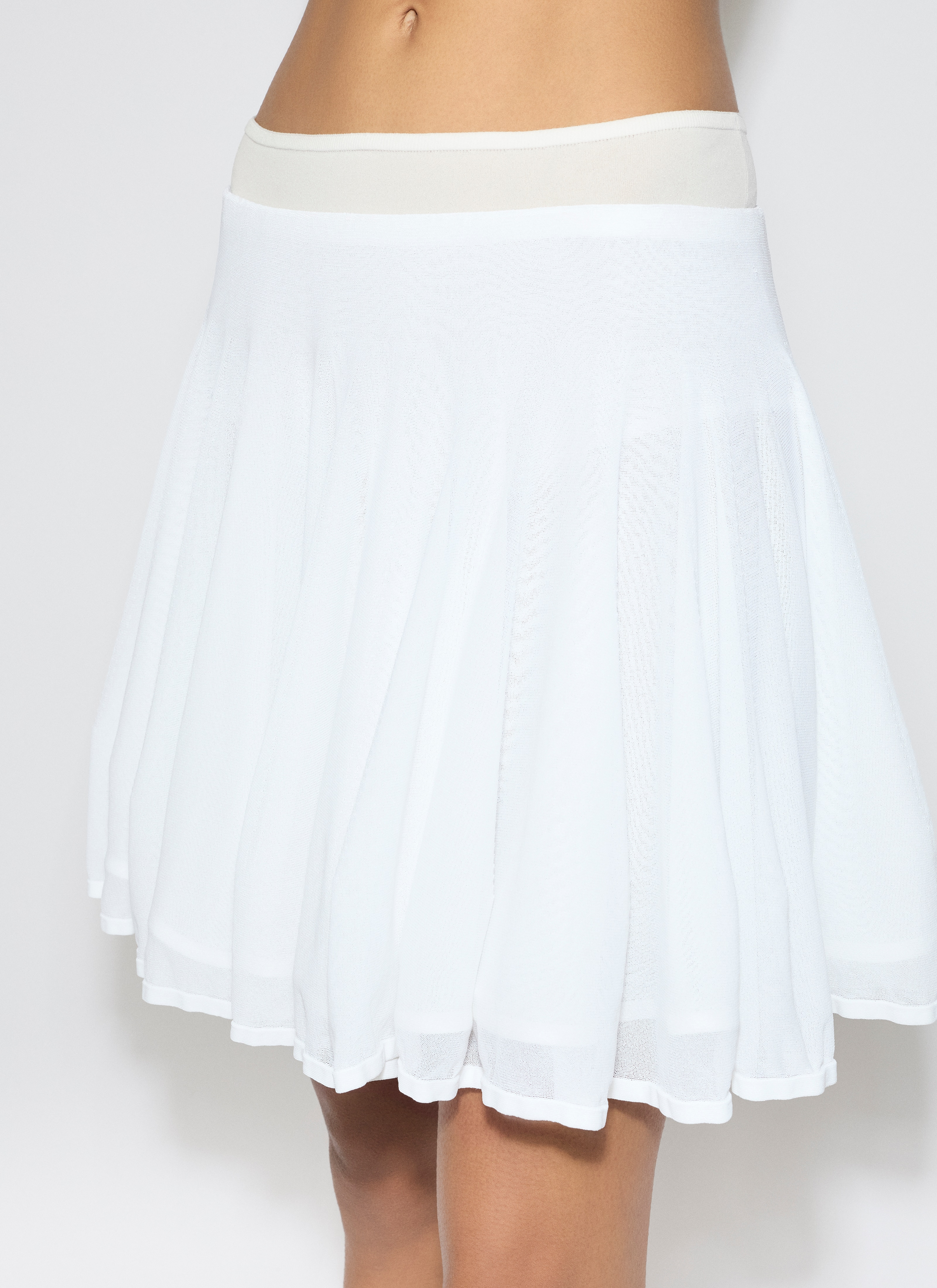 FINE KNIT SKATER SKIRT - 5