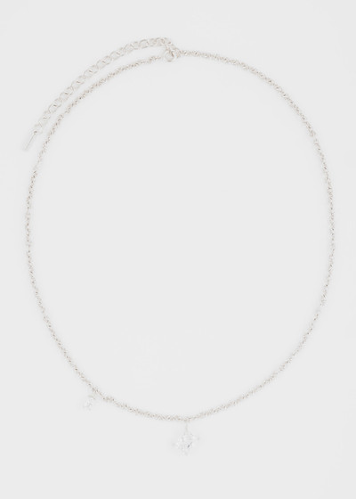 Paul Smith Cubic Zirconia and Rhodium Plated Necklace by Completedworks outlook
