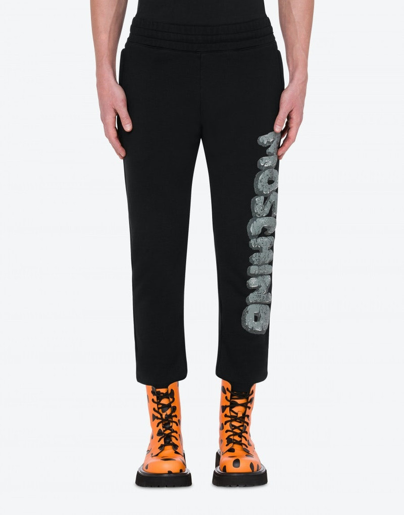 Moschino MOSCHINO X THE FLINTSTONES ™ ORGANIC FLEECE TROUSERS outlook