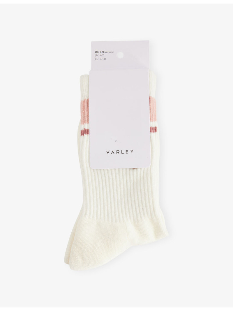 Lamar Club Stripe-Trim Cotton-Blend Socks 1