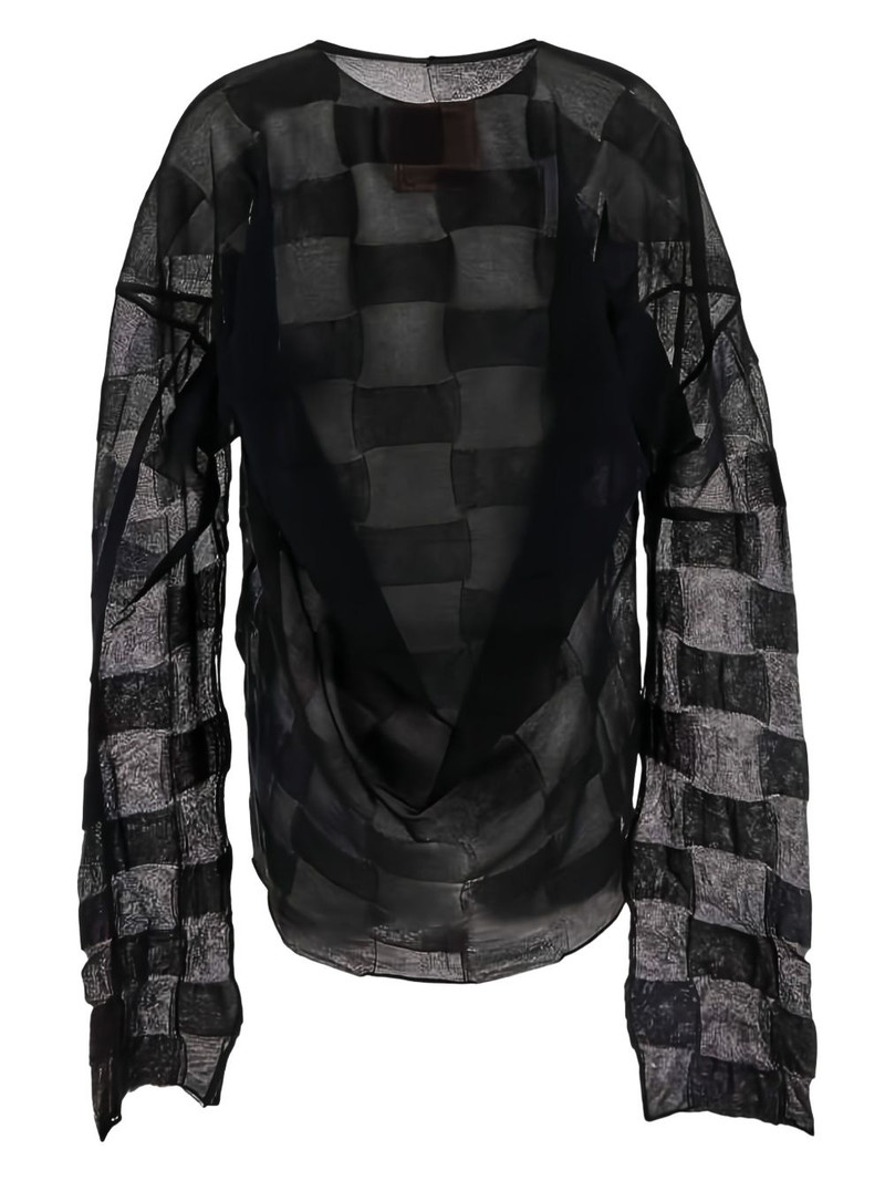 UMA WANG patterned-jacquard T-shirt outlook