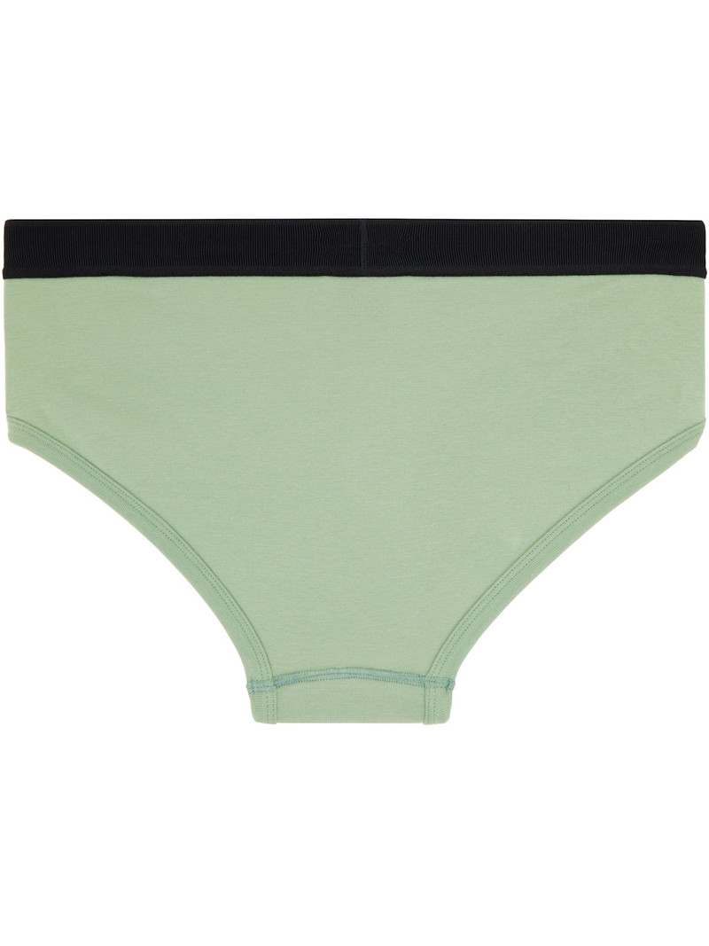 TOM FORD Green Cotton Briefs outlook