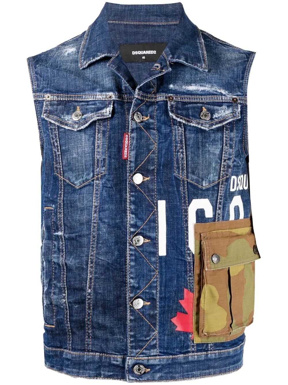 Icon denim vest - 1