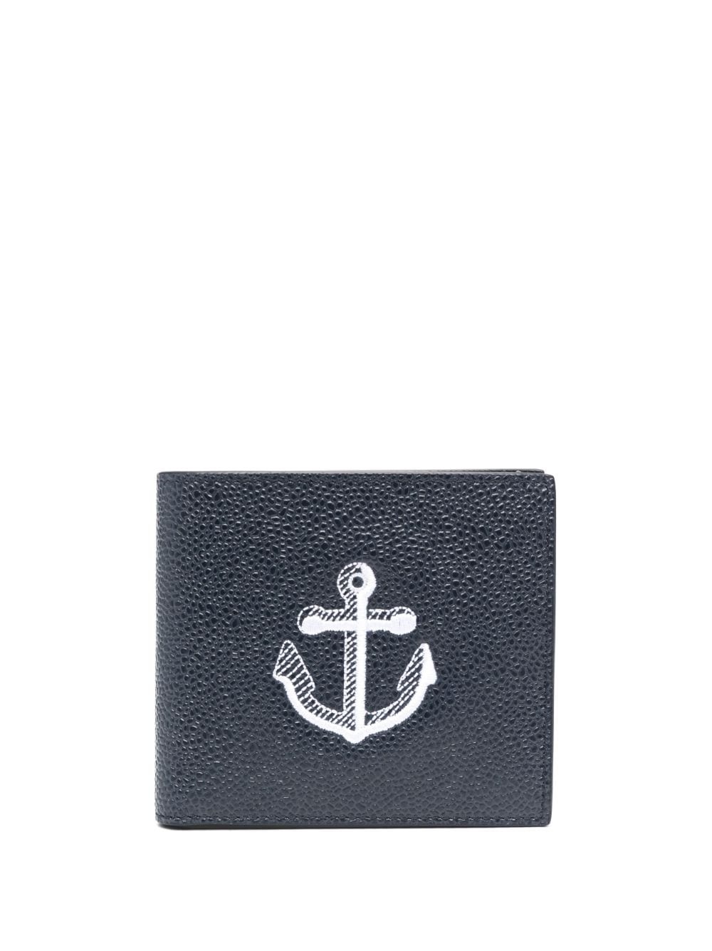 anchor-print folded wallet - 1