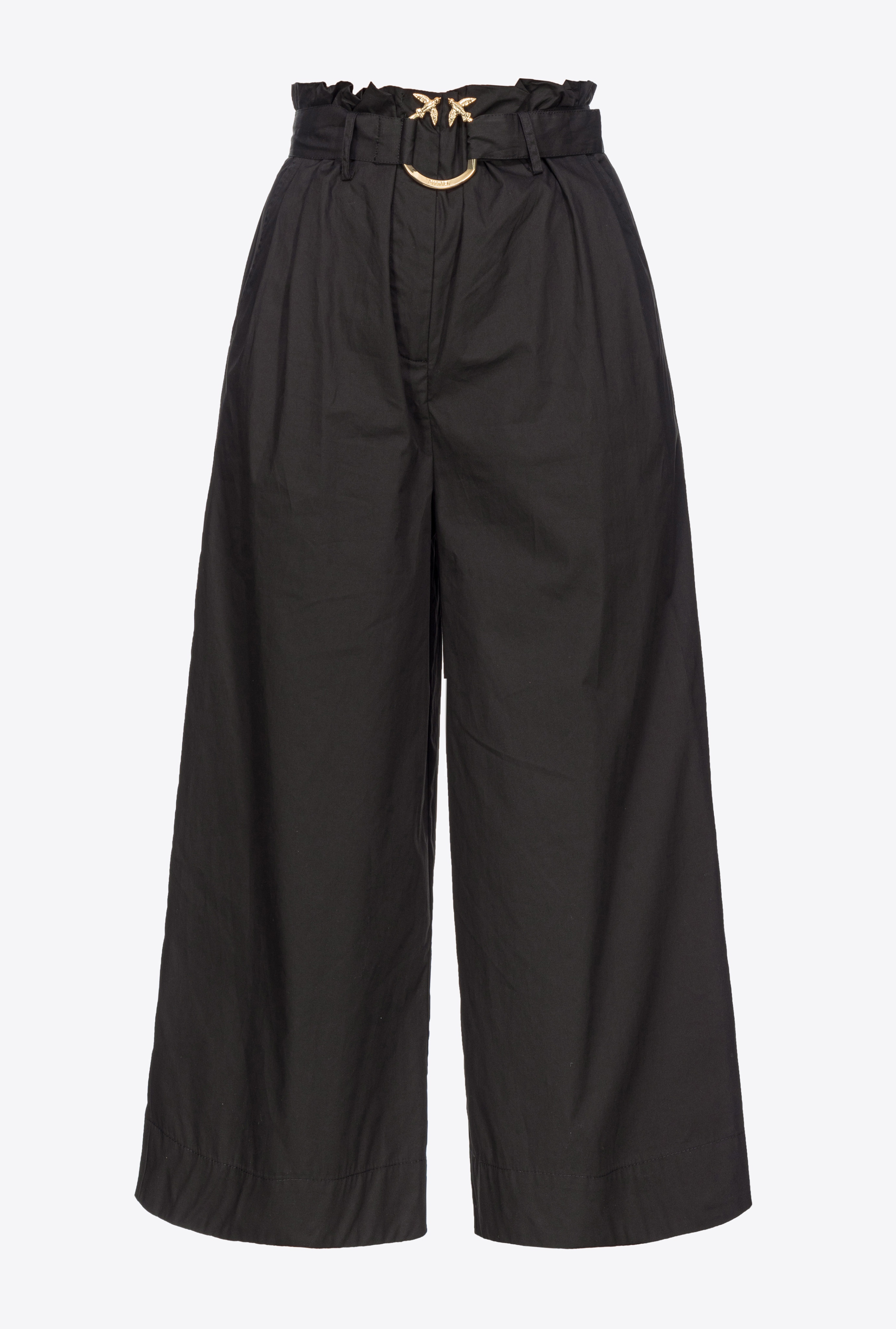 WIDE-LEG TROUSERS WITH BELT - 1