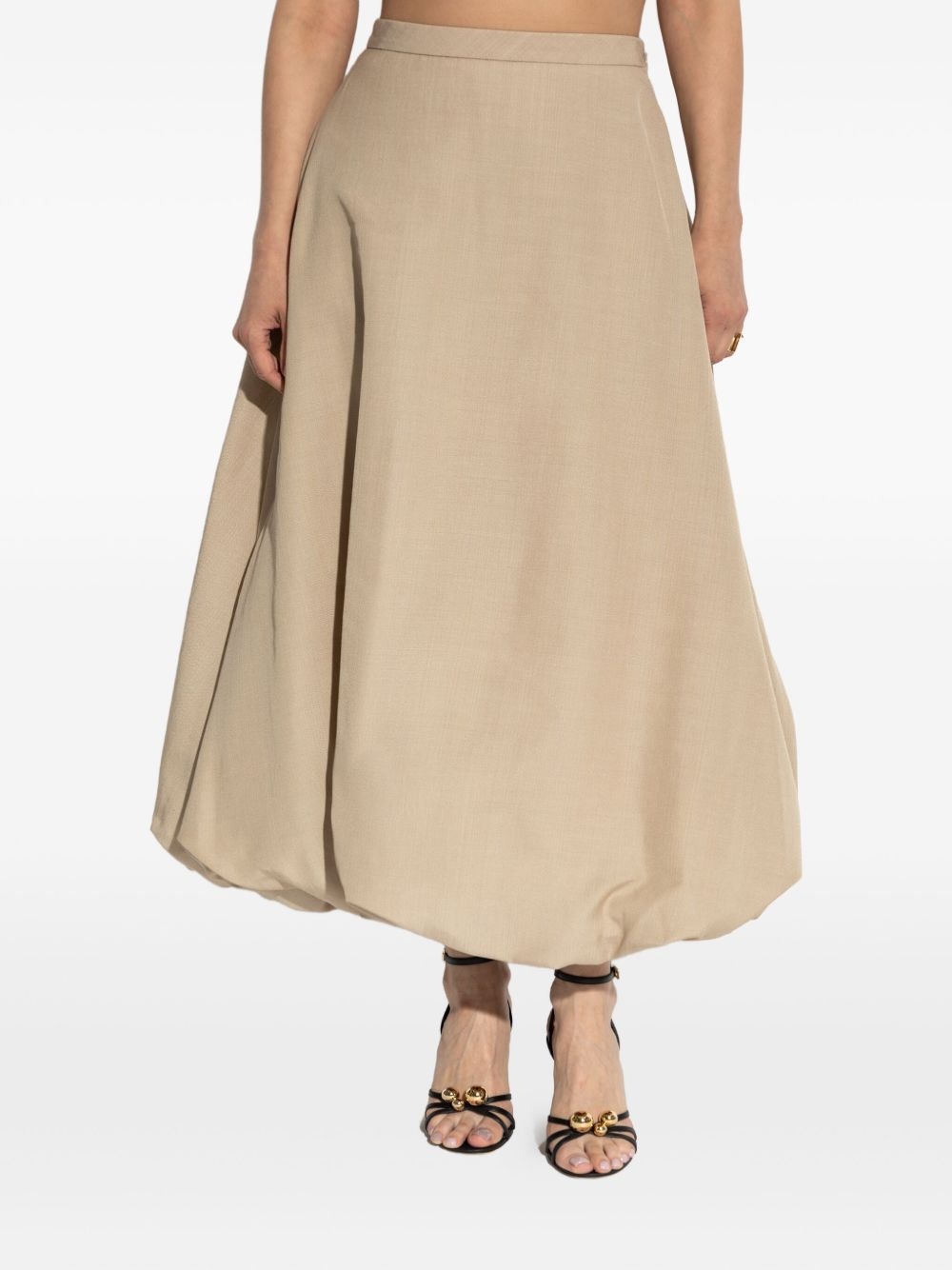 Aubrey balloon-hem maxi skirt - 3