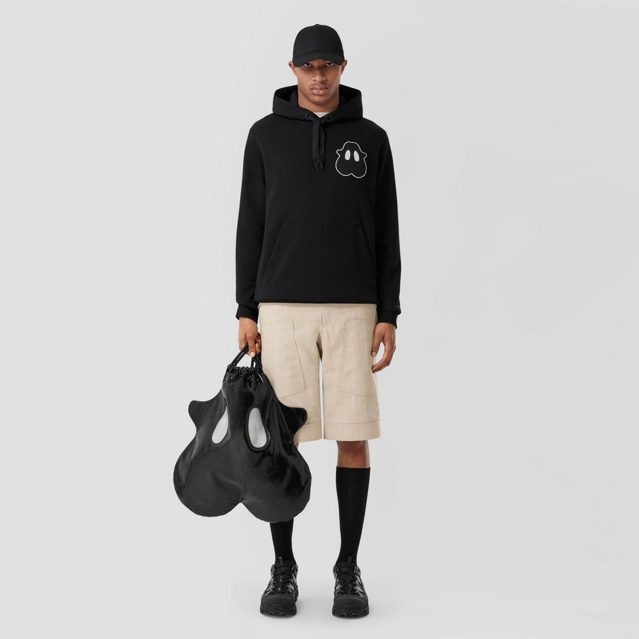 Cuff Detail Wool Cargo Shorts - 2