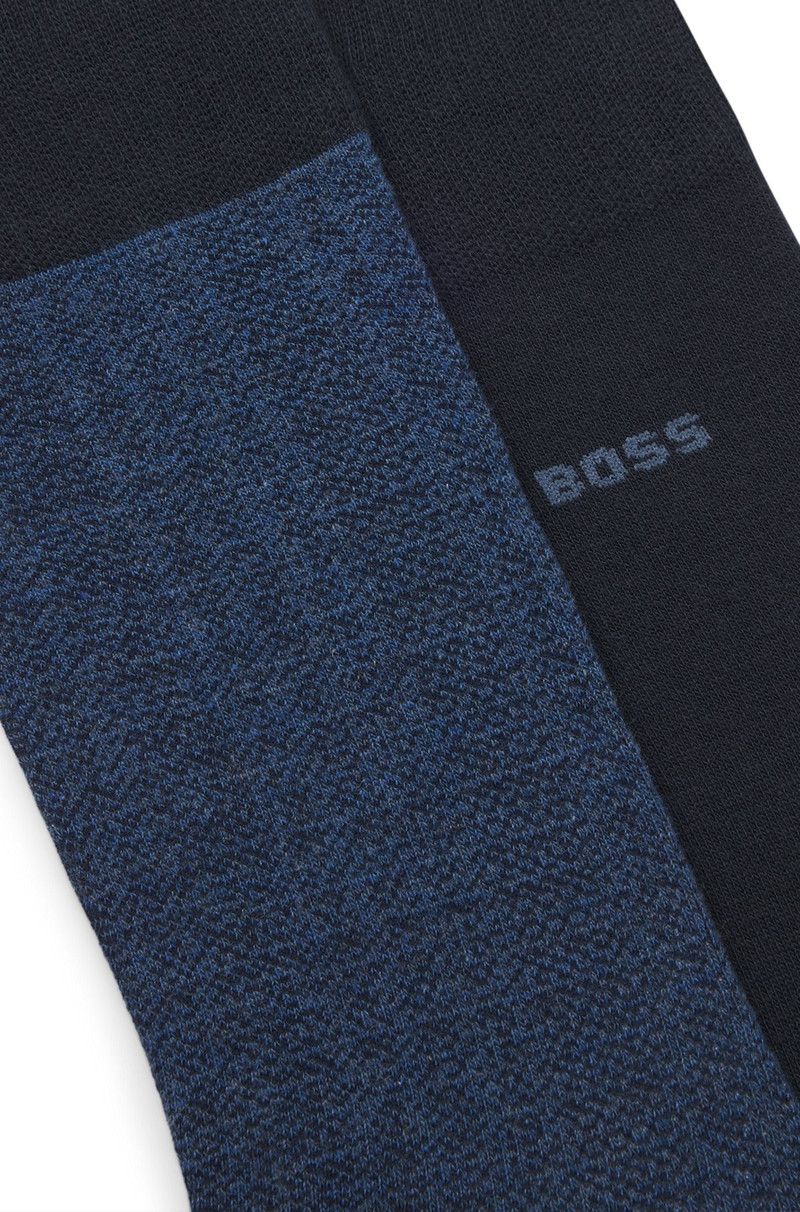BOSS TWO-PACK OF REGULAR-LENGTH SOCKS IN COTTON outlook