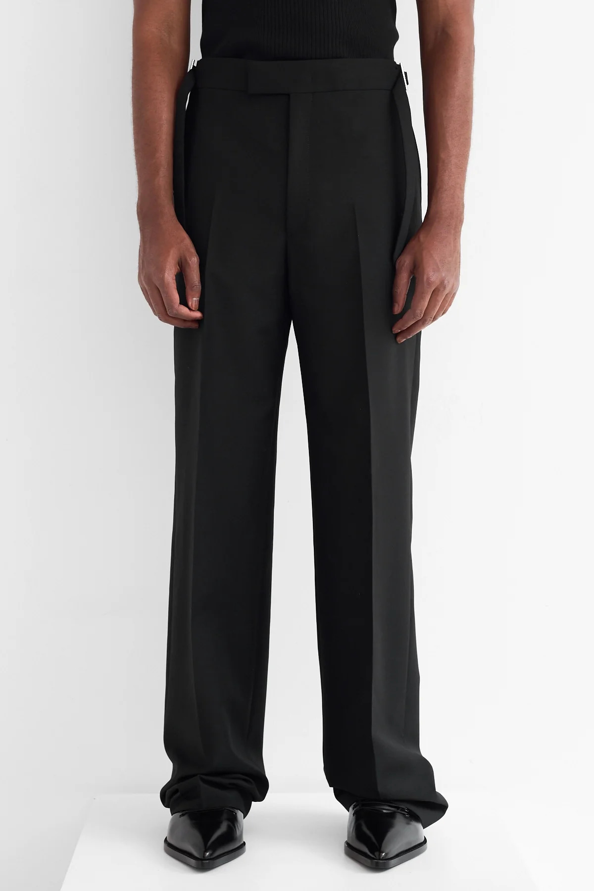 McQueen Wide Leg Trousers Black - 3