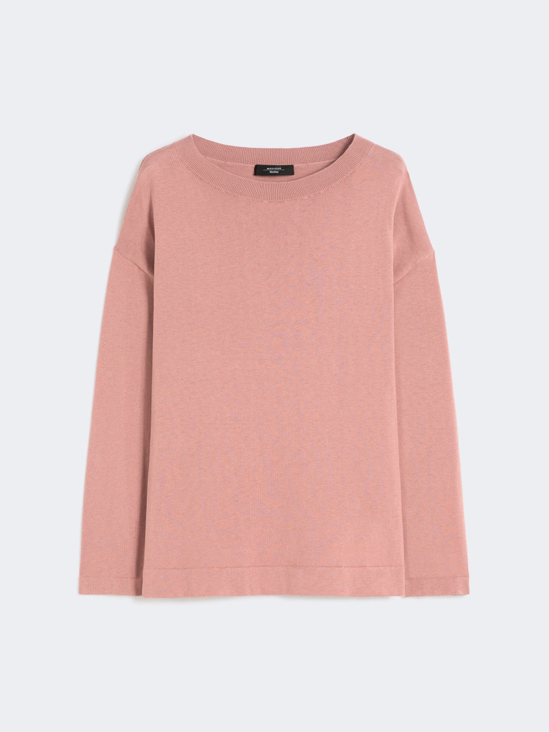 LEPRE Silk and cotton yarn sweater - PINK 1