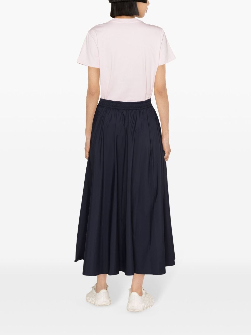 elasticated waistband flared skirt - 4