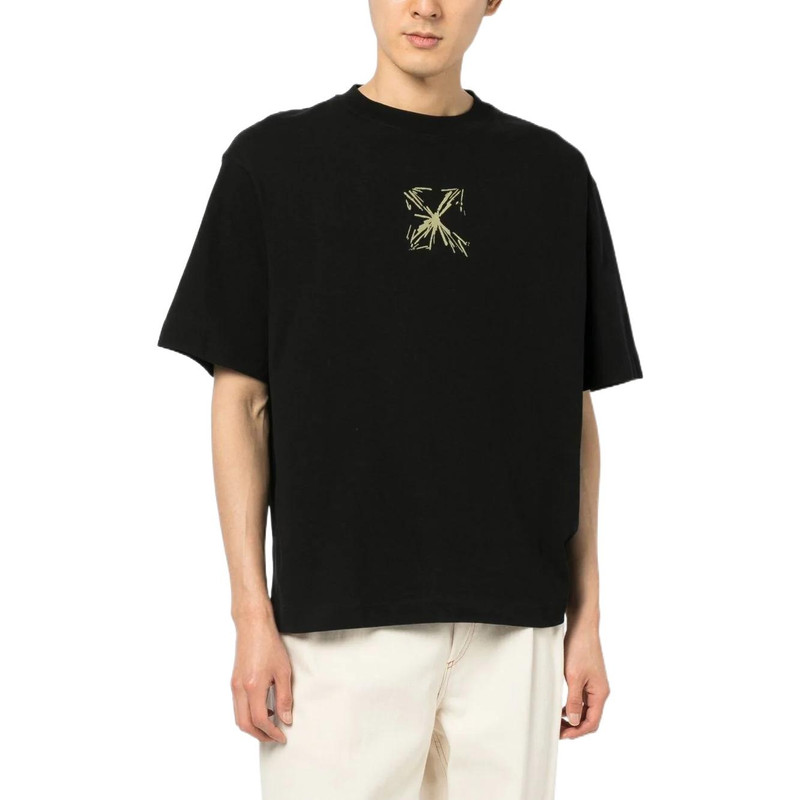 Off-White Off-White Arrows-Motif Tee 'Black' OMAA120S23JER0021017 outlook
