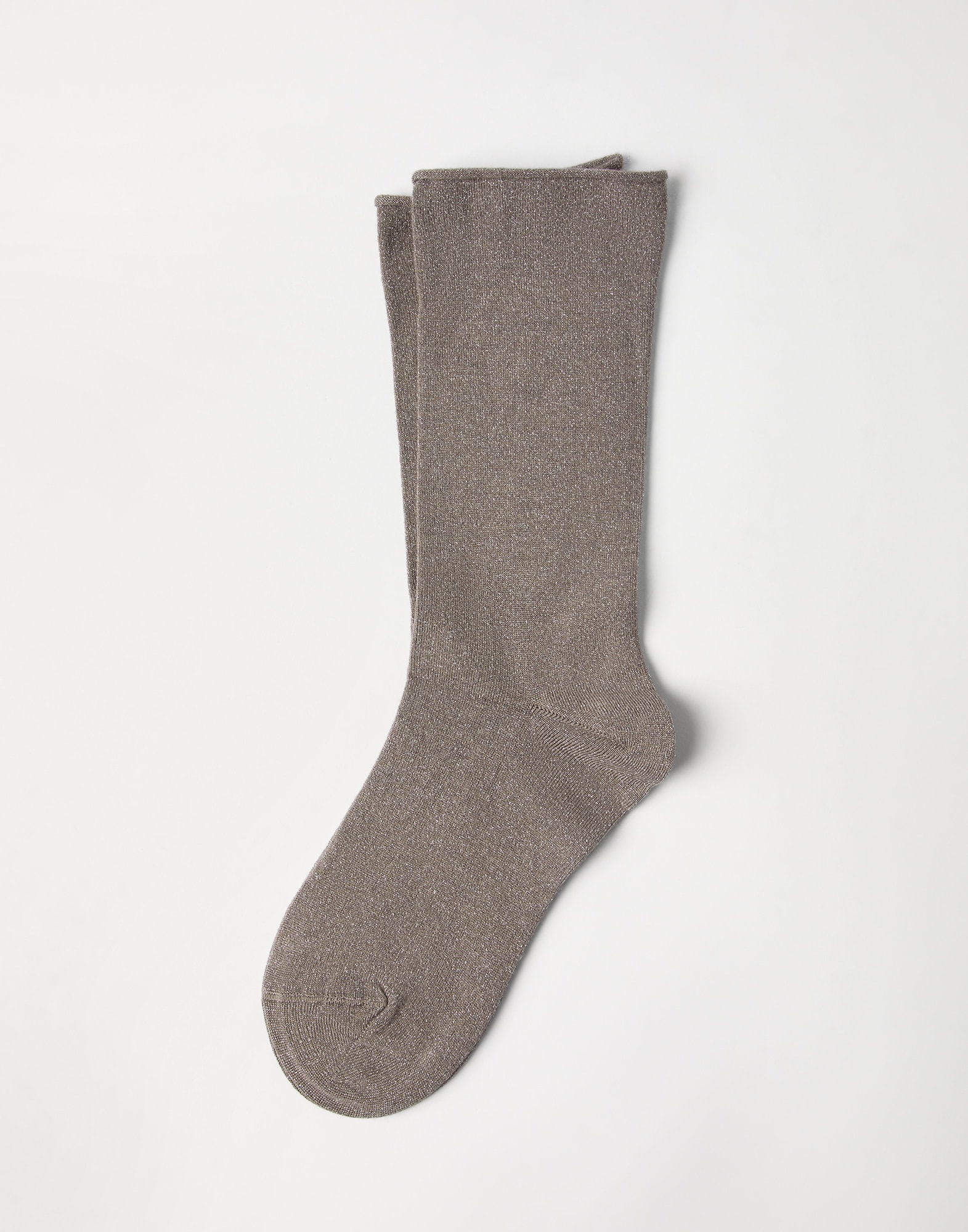 Cashmere and silk sparkling knit socks - 1