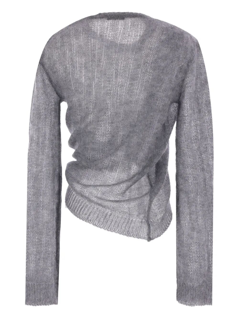 Ann Demeulemeester Women "Zinaida" Boat Neck Sweater With Drawstrings - 5