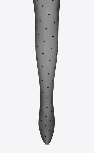SAINT LAURENT dotted voile tights outlook