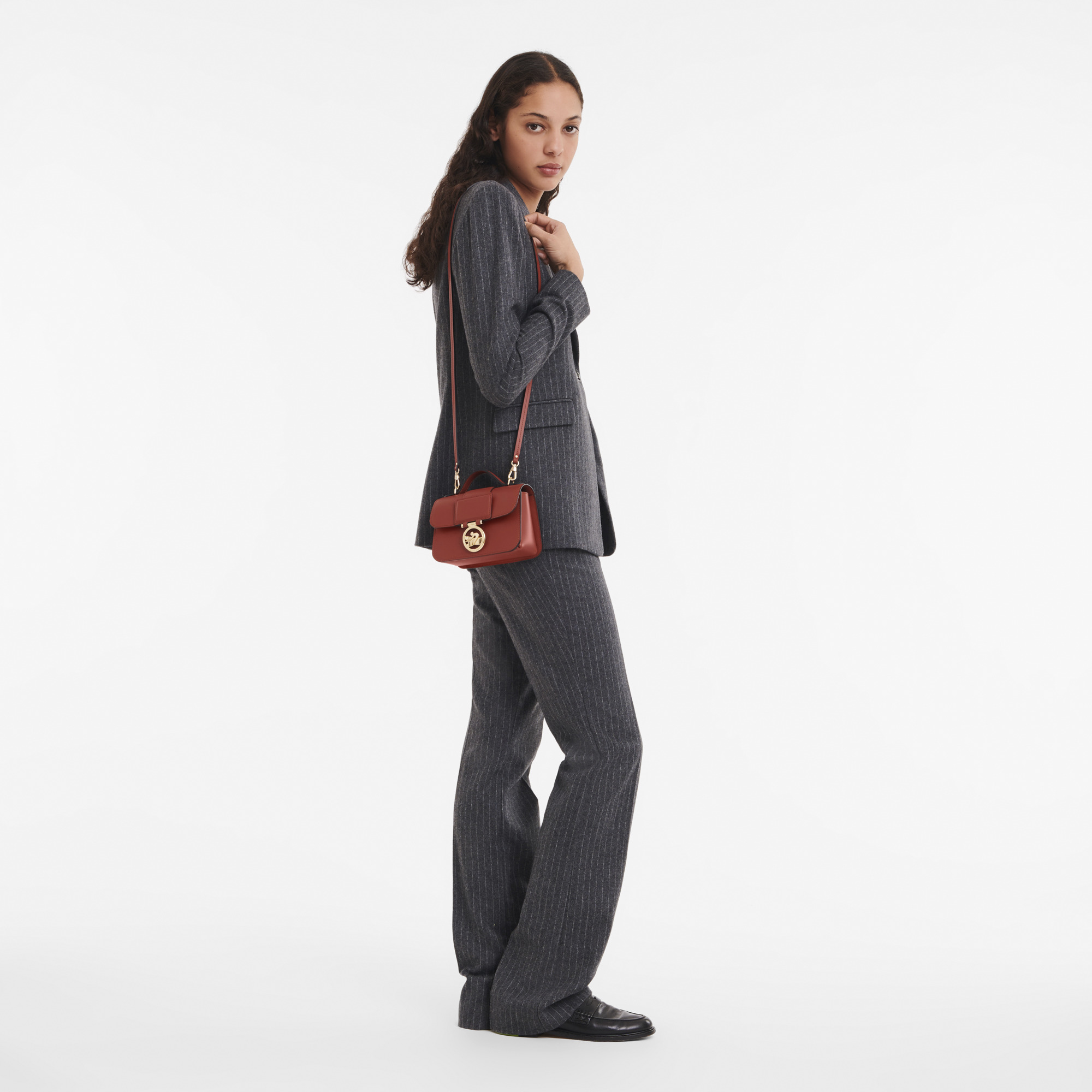 Box-Trot XS Crossbody bag Mahogany - Leather - 2