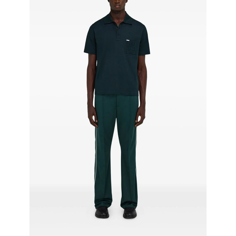 Ferragamo Green Polo Shirts Men - 2