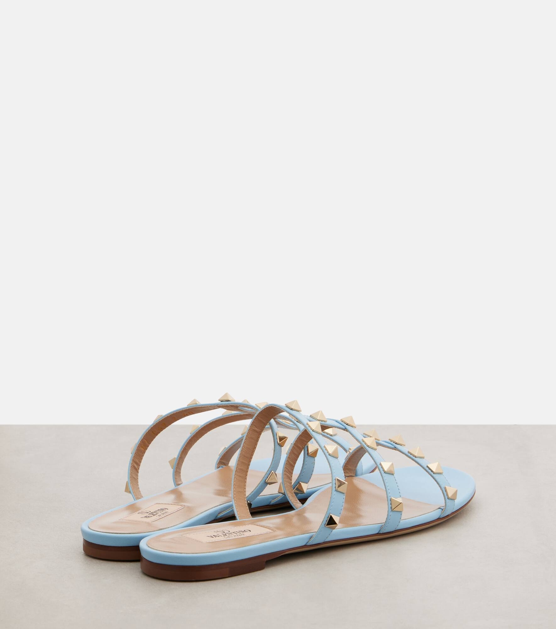 Rockstud leather sandals - 2