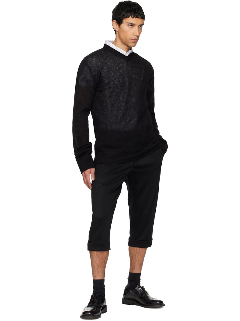 RIER Black V-Neck Sweater outlook