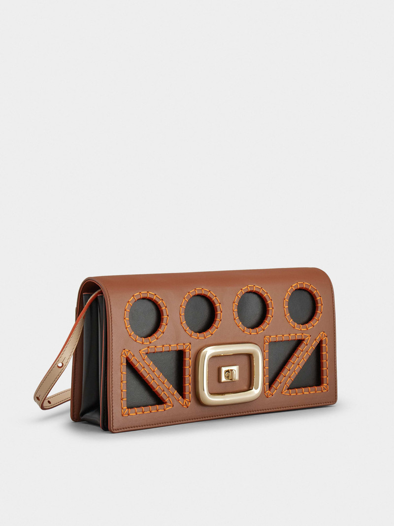 Viv' Choc Playful Bag in Leather 3