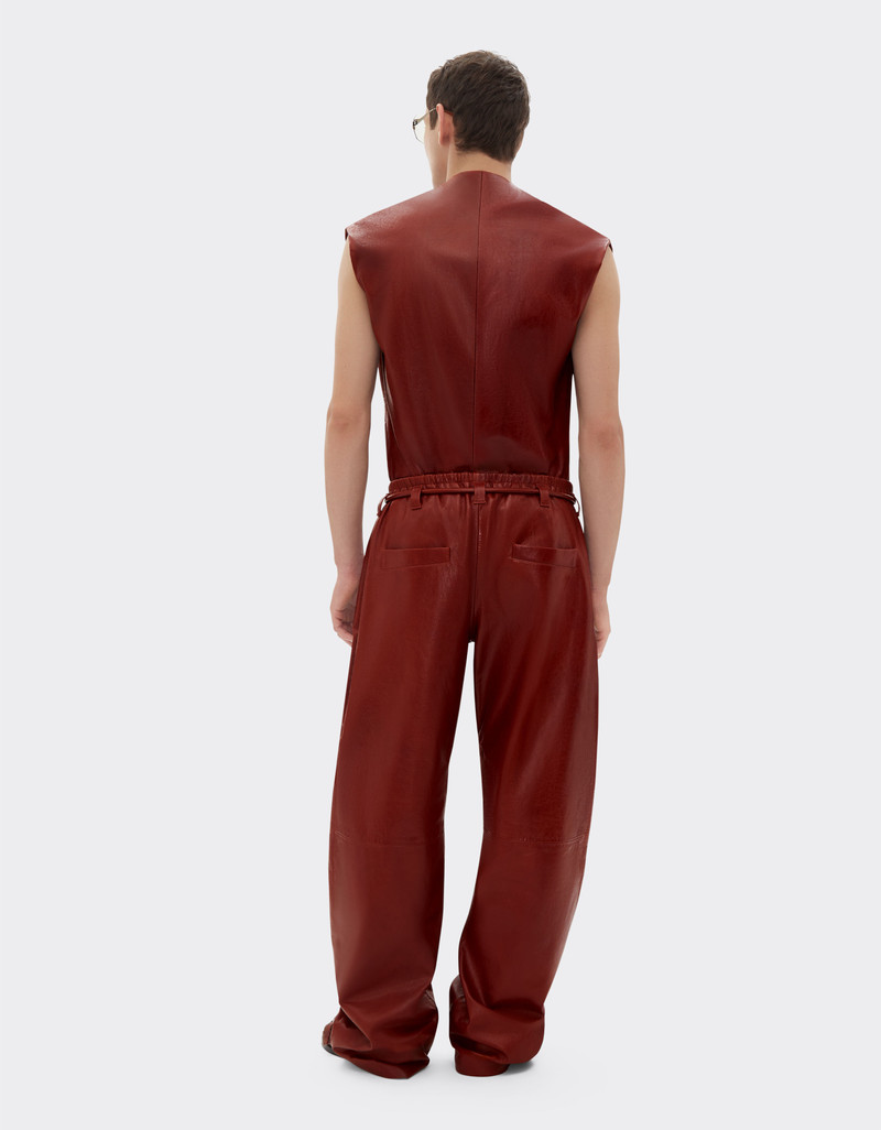 Waxed leather vest 4