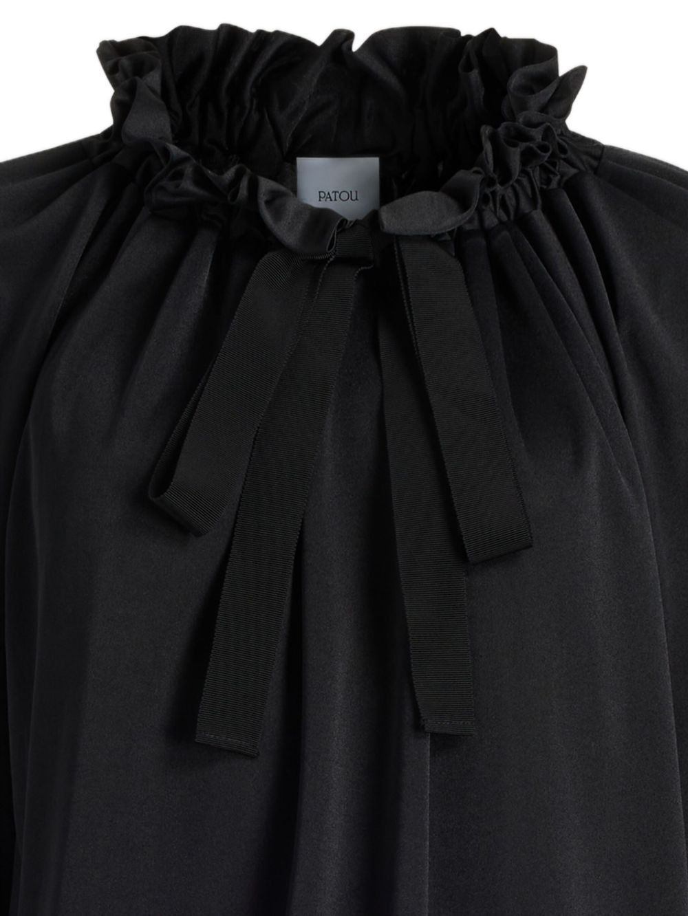 ruffled drawstring top - 2