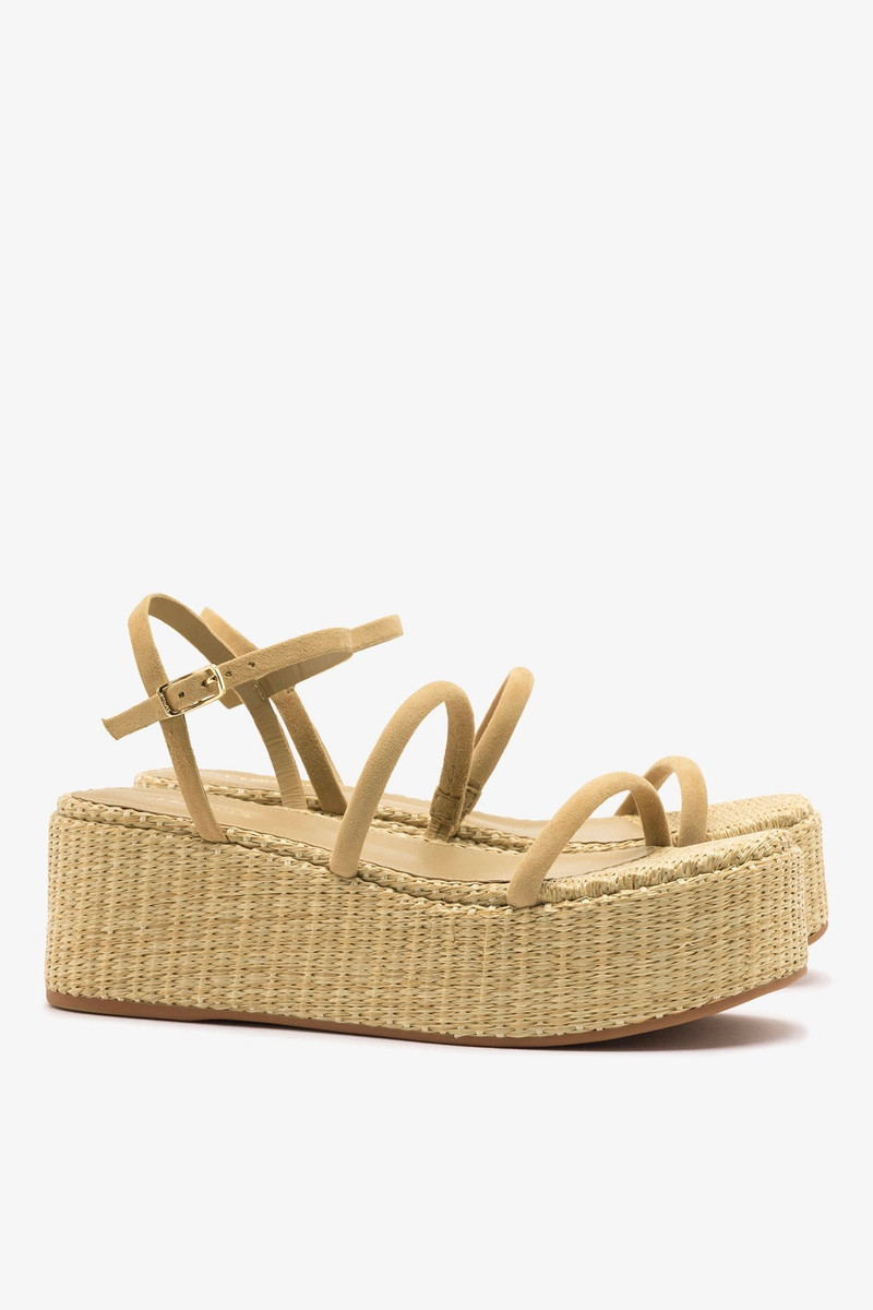 Gio Flatform Peanut Suede 3