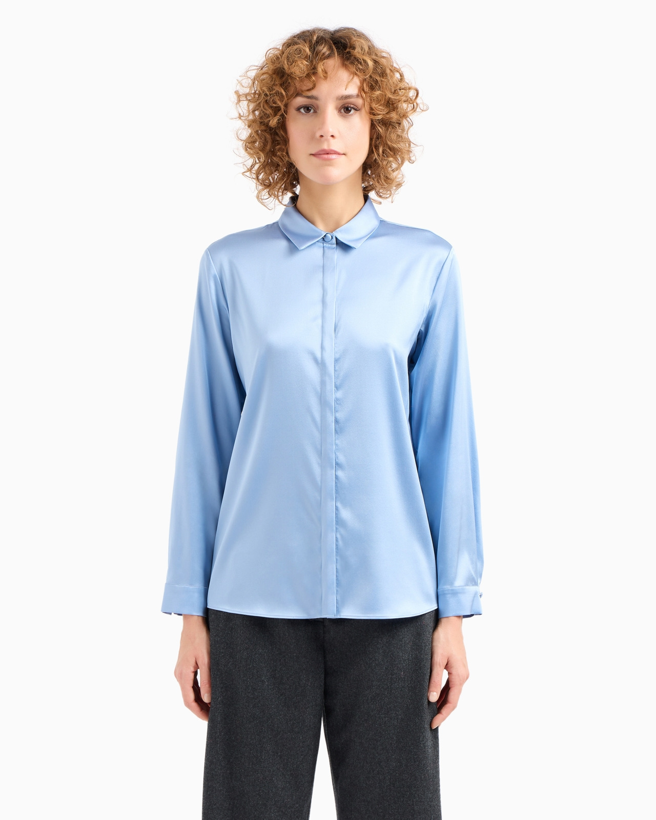 Silk satin shirt - 2