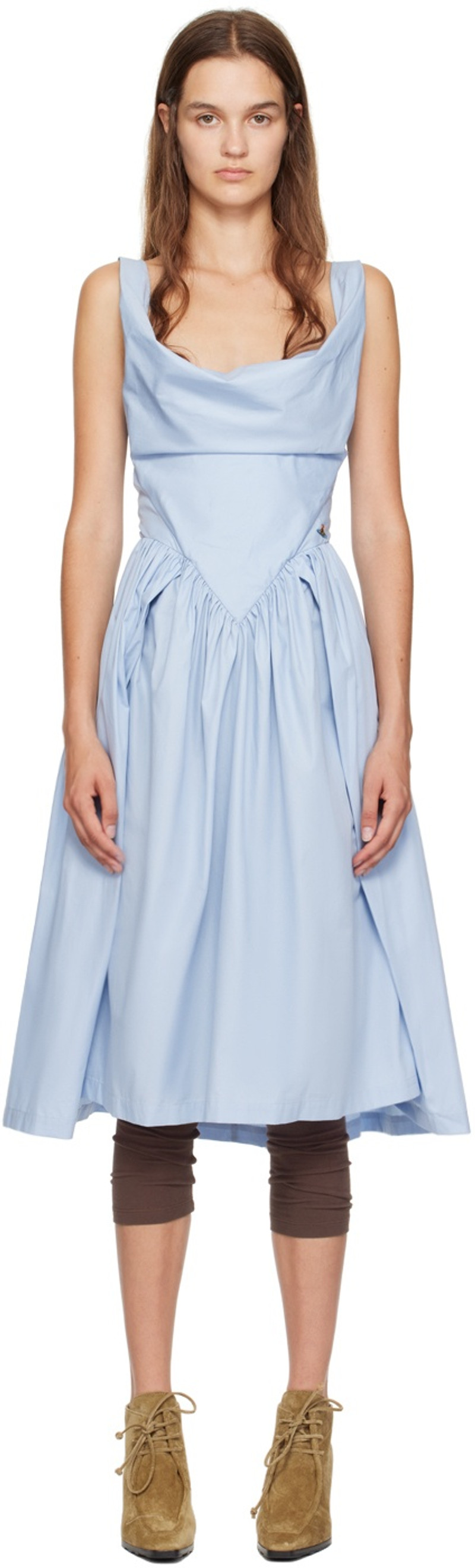 Vivienne Westwood Blue Sunday Midi Dress outlook