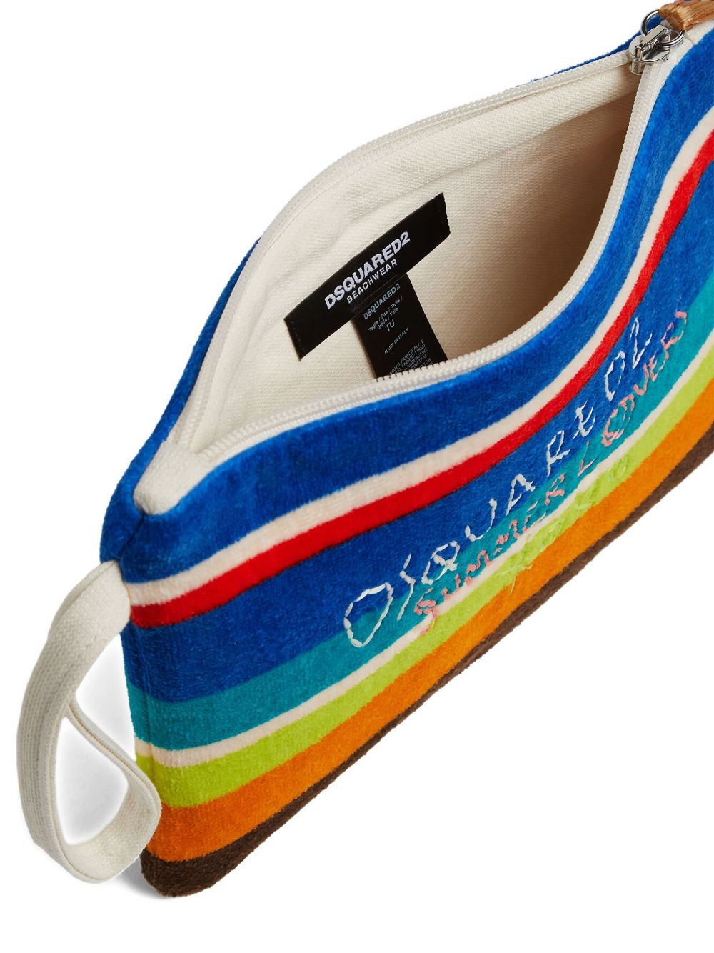 Summer Lovers striped clutch bag - 5