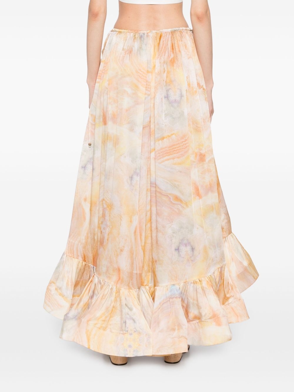 Flounce maxi skirt - 4